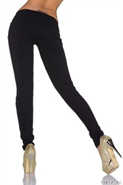 Smarte sorte leggings m. guld